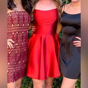Red homecoming dress